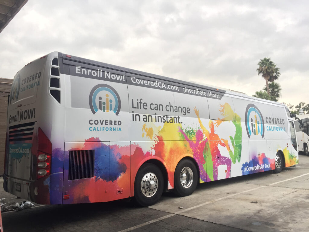As an effort to reach the many residents both within the general population, the Ogilvy Advertising Agency was hired to create a multi month campaign to provide healthcare utilizing this bus wrap as the campaign"s focal point.