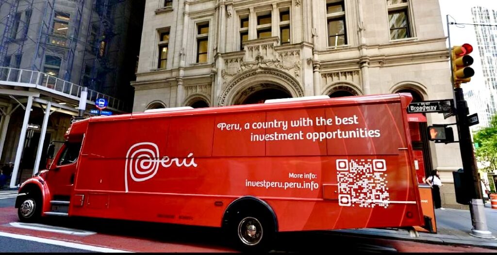 Bus Wrap Inc fully wrapped this bus for Prom Peru in NYC. #PromPeru is an investment company Building Business Bonds between The USA and Peru.