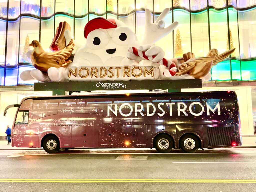 Bus Wrap Nordstrom's Holiday Campaign