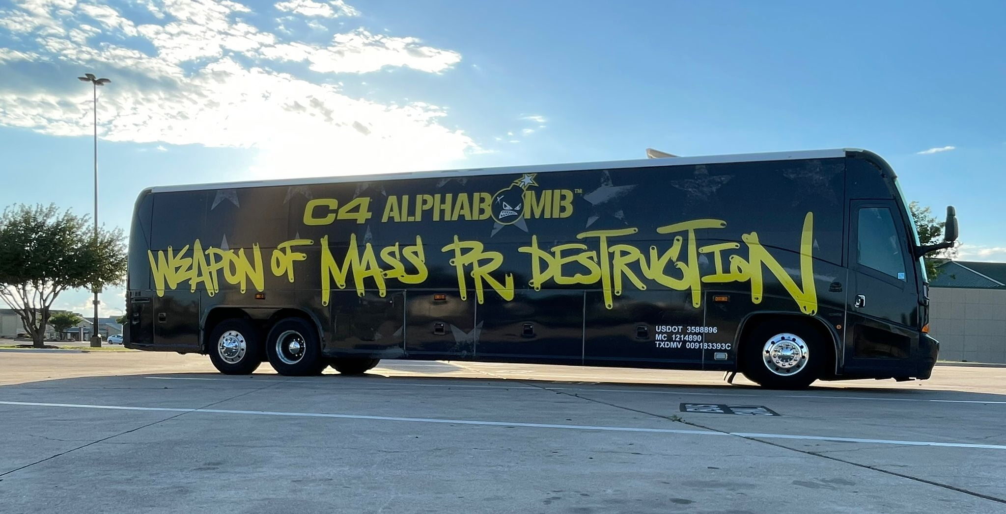 Bus Wrap Inc. partnered with Nutrabolt to fully wrap this coach bus for an event in TX