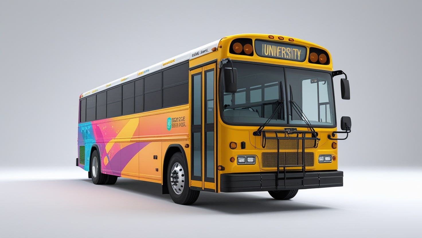 School College University Bus Wrap