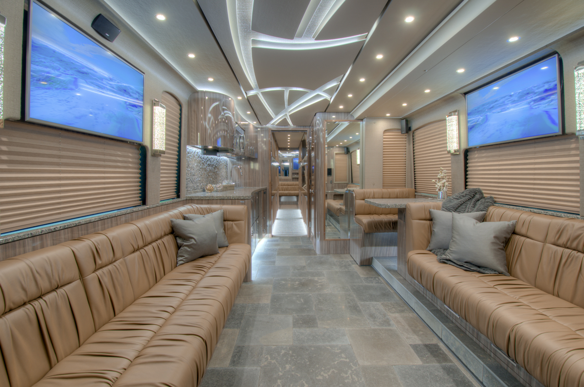 crew bus interior