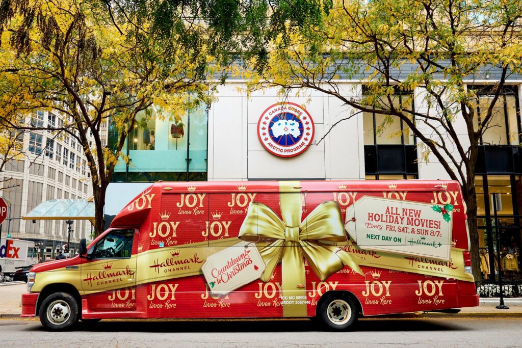Bus Wrap Inc. Partners with Hallmark Channel for 2026 Countdown to Christmas Chicago Tour