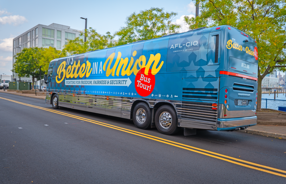 Afl-cio bus wrap