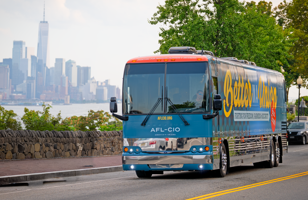 Afl-cio bus wrap