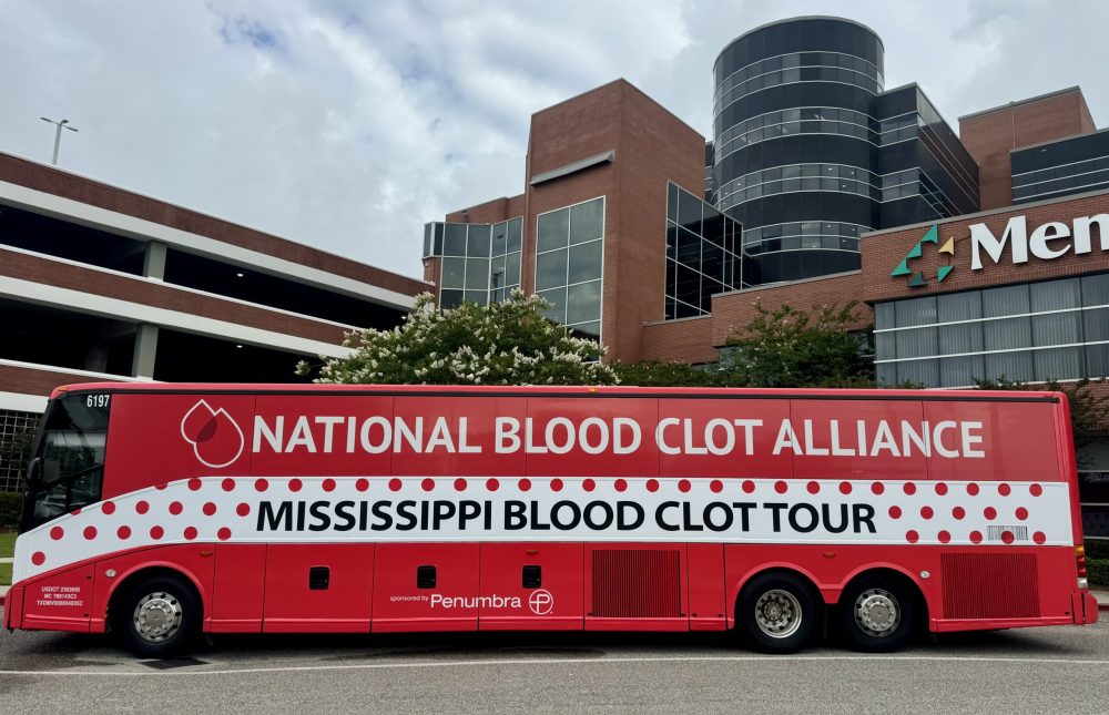NBCA Mississippi Blood Clot Tour Bus Wrap
