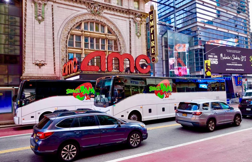 Space Jam 30th Anniversary Coach Bus Wrap NYC