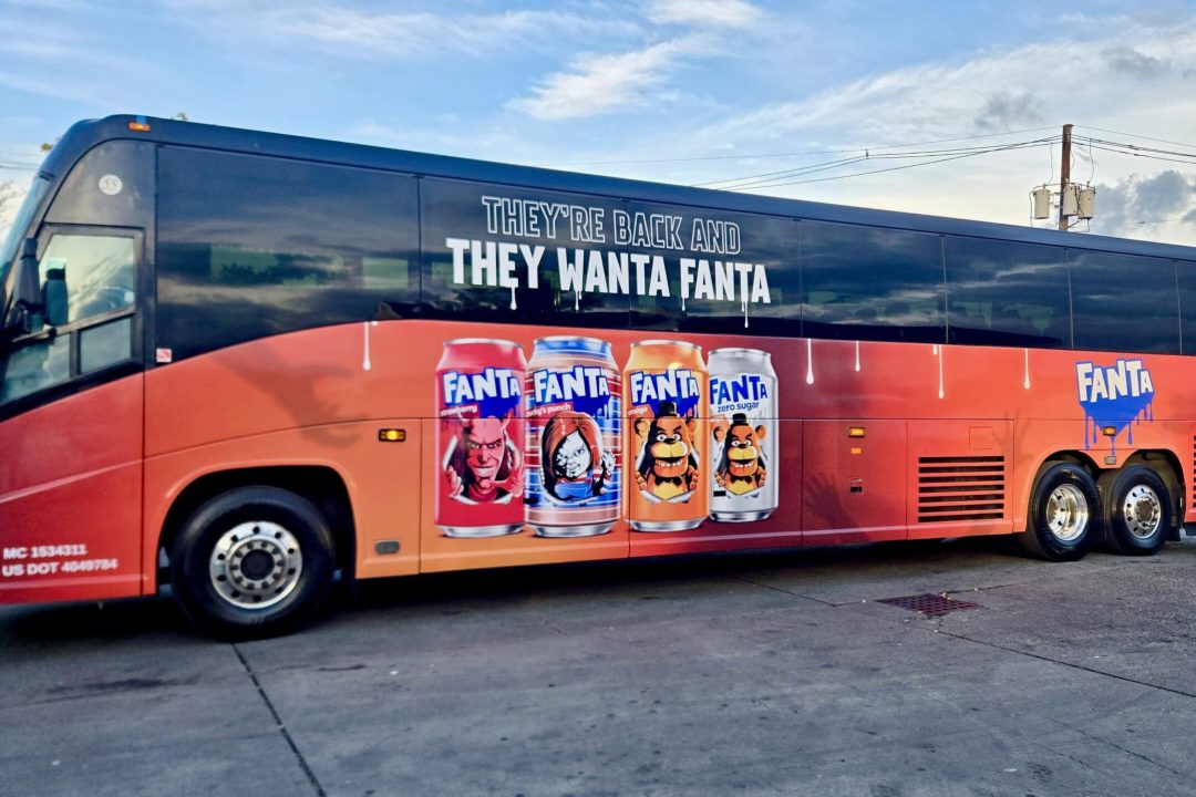 coca cola bus wrap