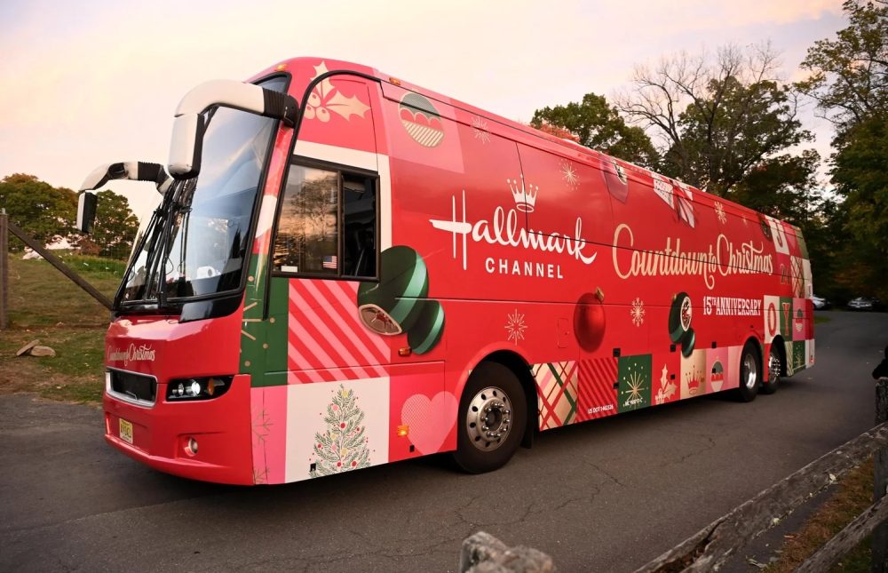 hallmark bus wrap