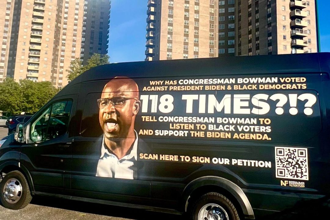 Bus Wrap Inc. van wrap for NBEAF national political campaign in Bronx, NY with clean campaign branding