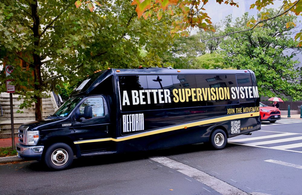reform mini bus wrap